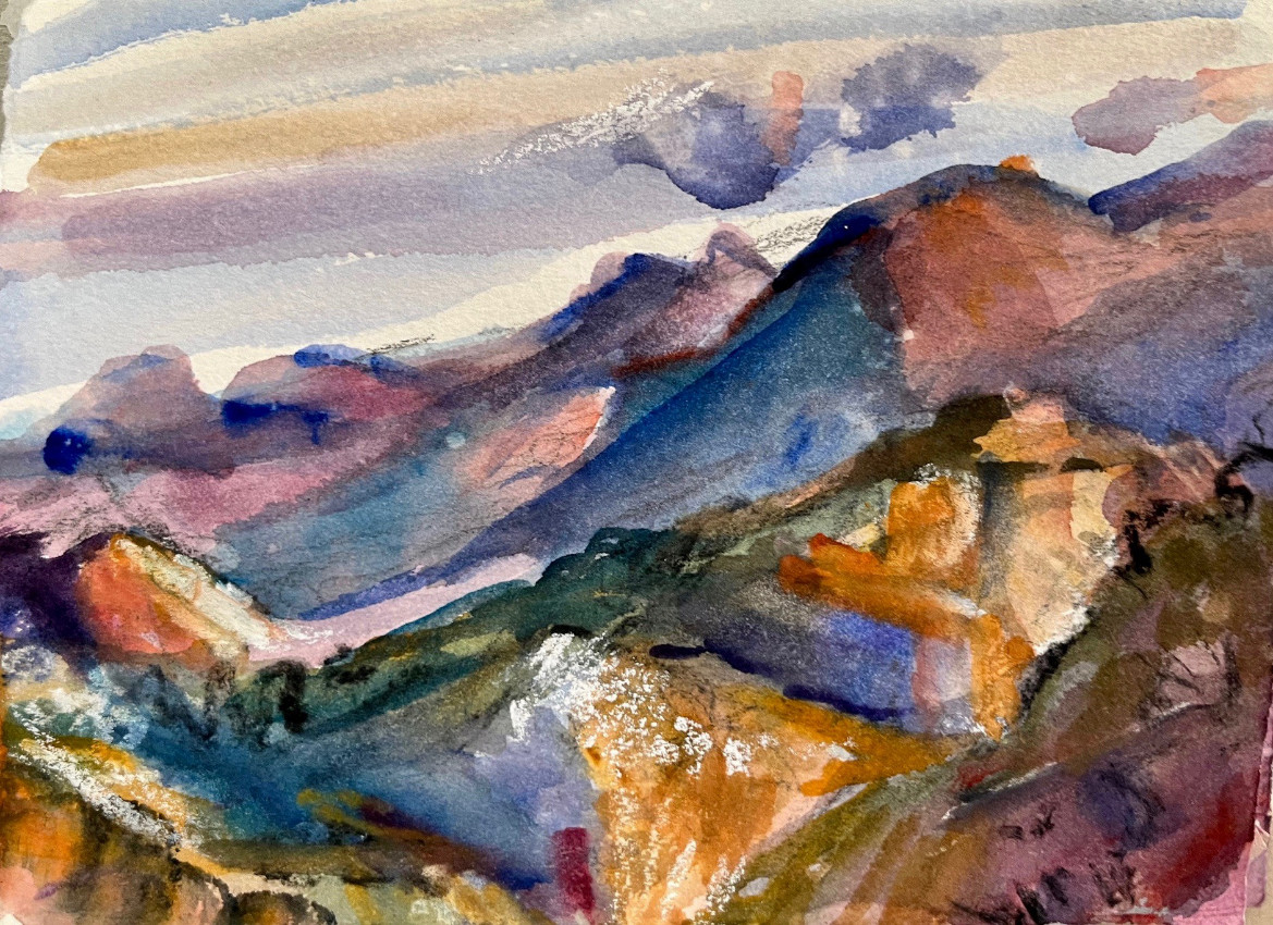 Solstice cloud signals over Coyote Canyon