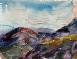 Studio view, shadows settling