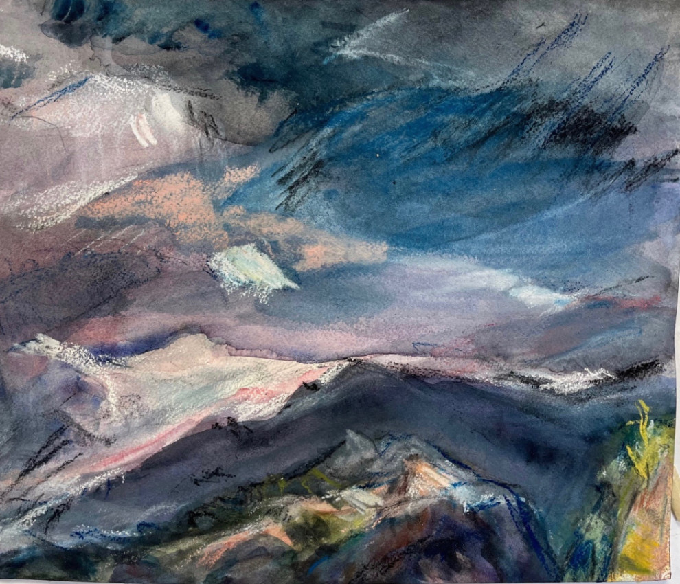 Windy spring day