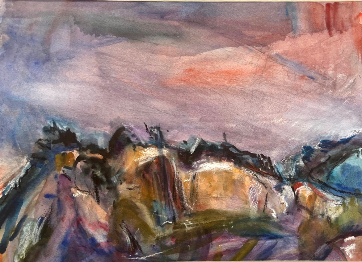 Evening fog over Bibemus